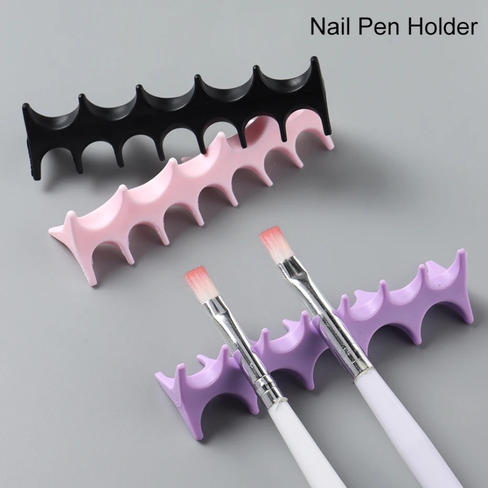 Nail Fan Brush - Support de rangement en silicone pour