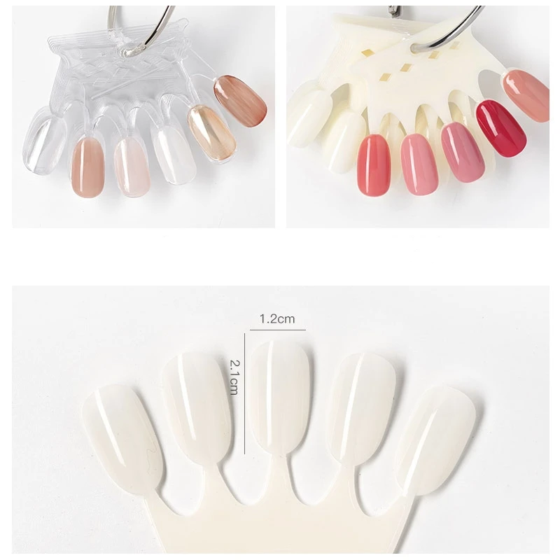 Nail Art Oval - 50 pièces/paquet Présentoir de couleurs pour