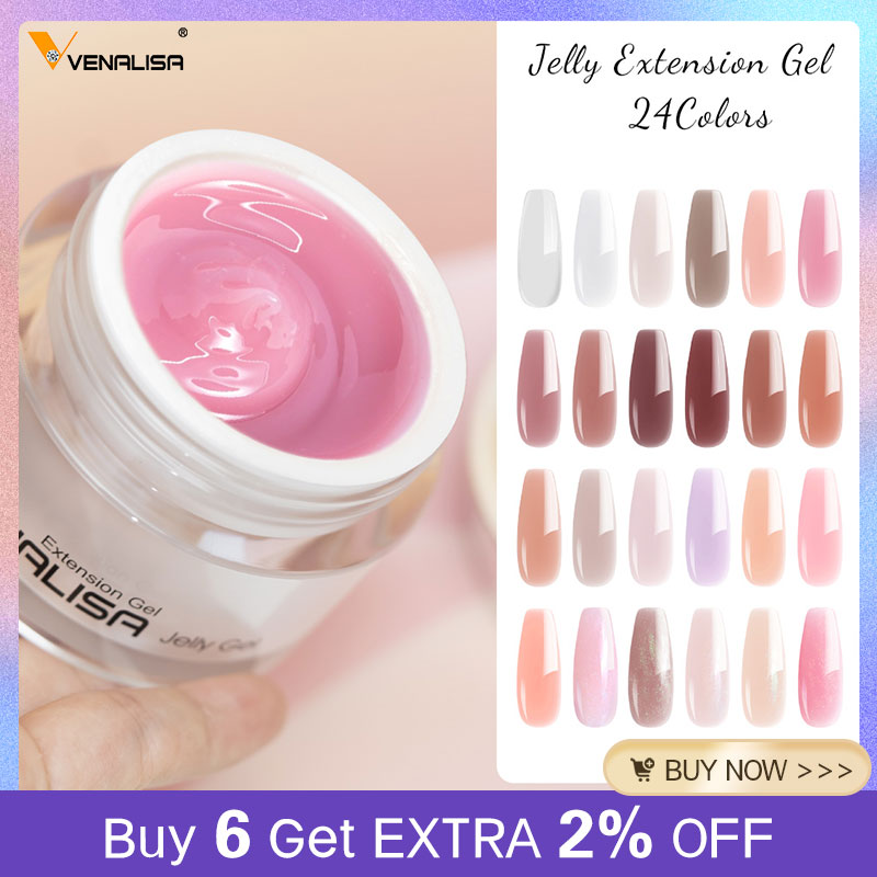 Nail Art One Piece - VENALISA 50ml Gelée Transparente Rose Nude