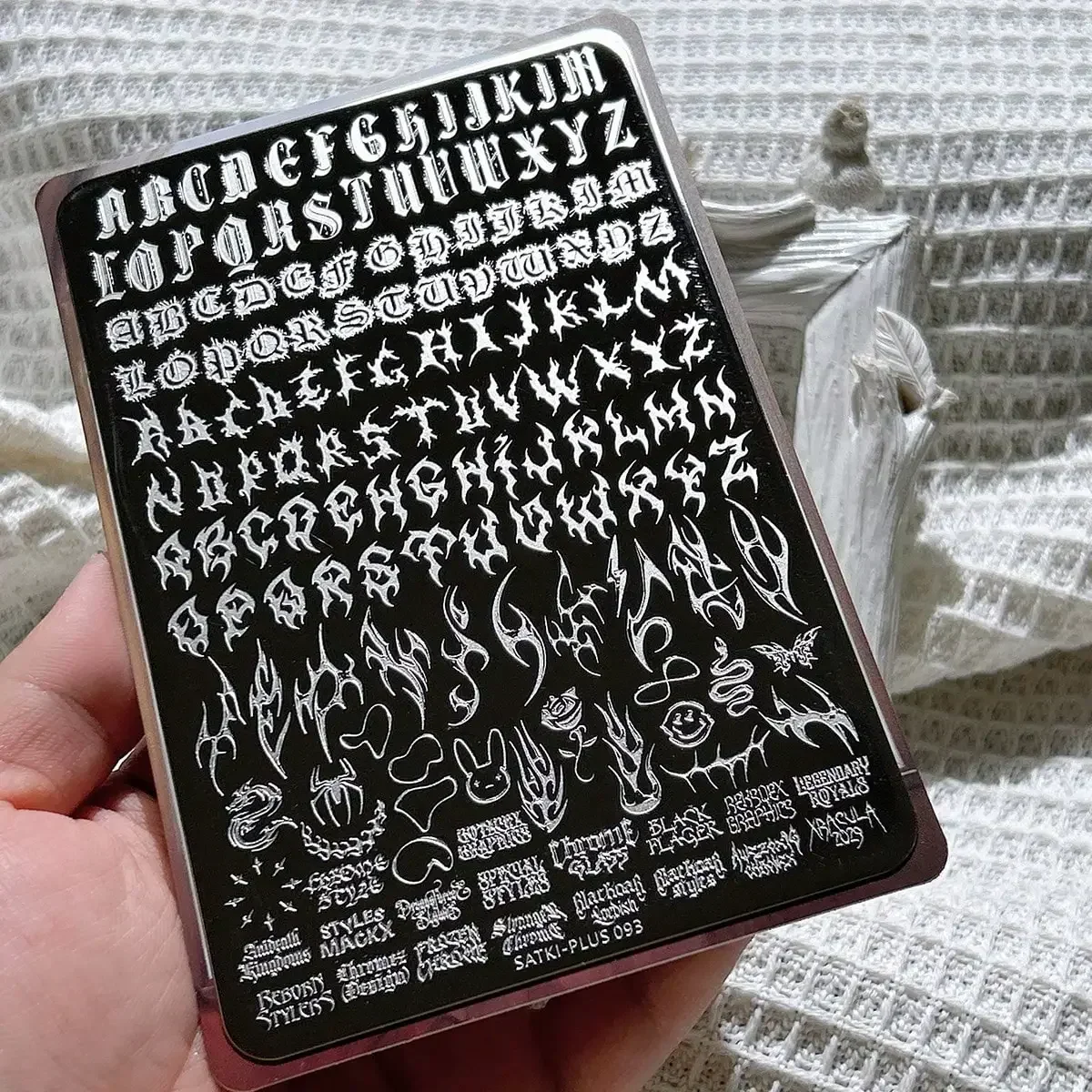 Nail Art Gothic - Plaques de tamponnage pour nail art