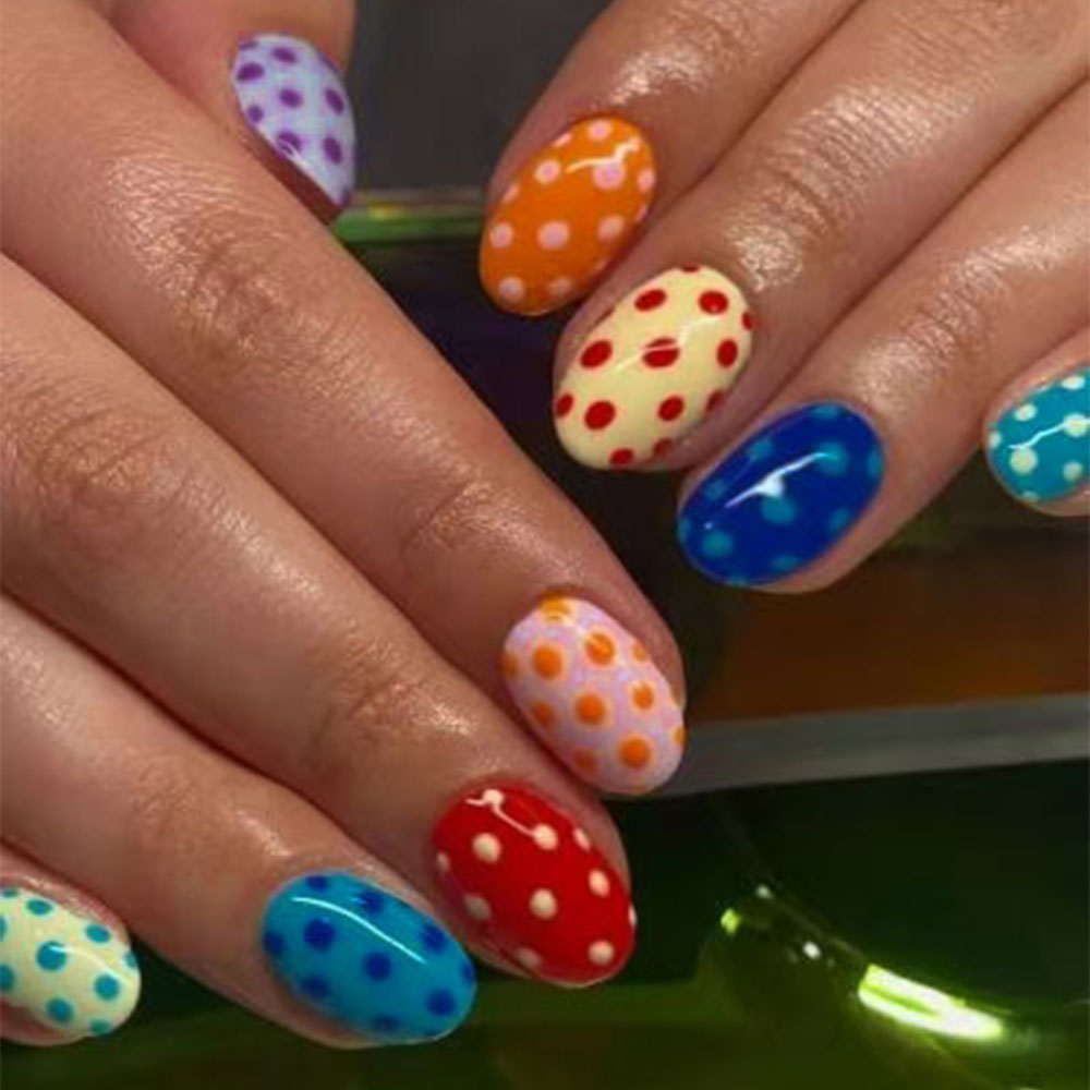 Nail Art Oval - 24 pièces/ensemble de faux ongles courts