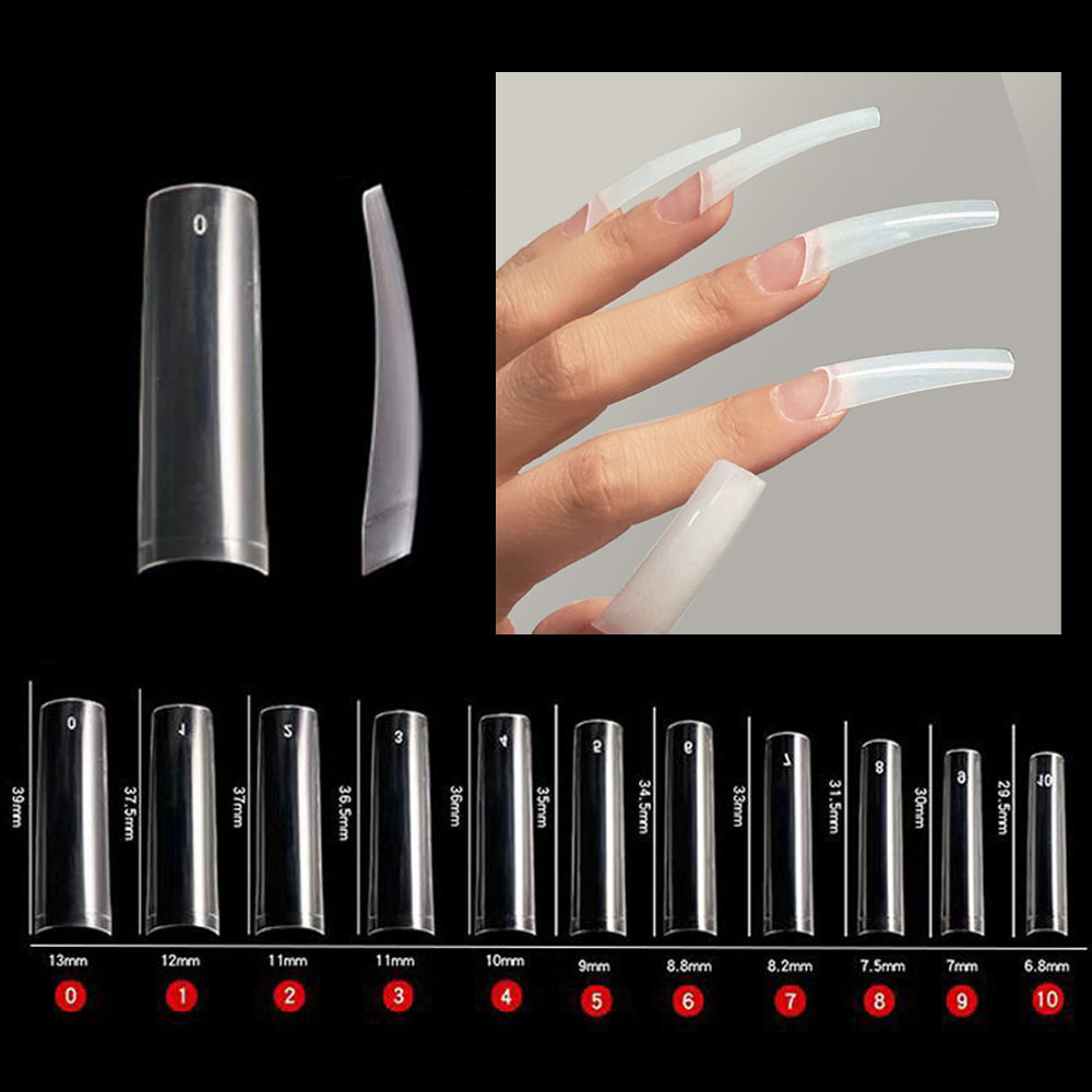 Nail Art Xxl - Faux-ongles français demi-couverture, Gel doux XXL,