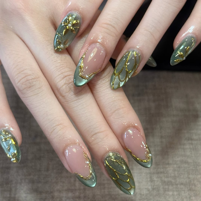 Nail Art Eye Cat - 24 faux ongles œil de chat