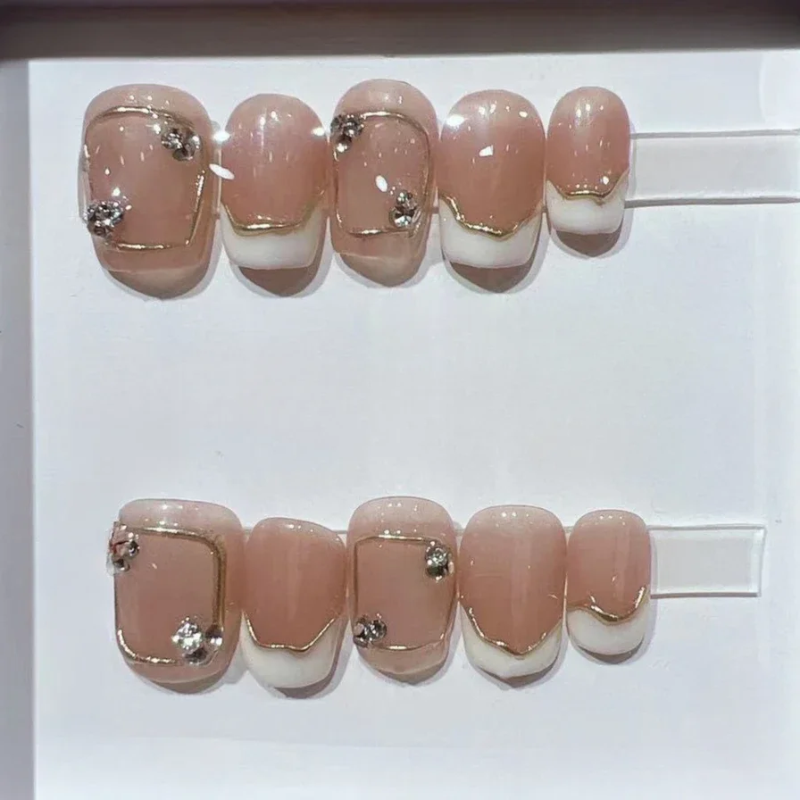 Nail Art Eye Cat - Faux ongles en acrylique faits à