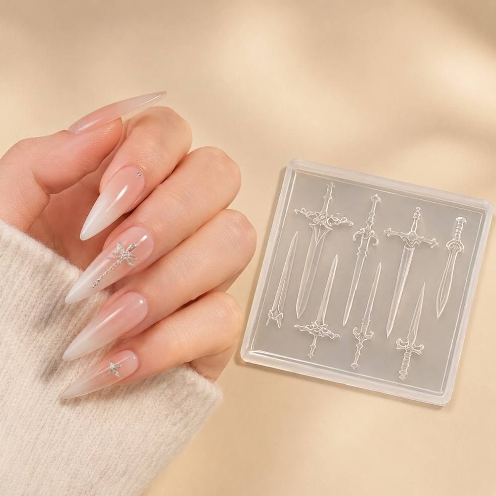 Nail Art Gothic - 1 pièce Mini moule à ongles