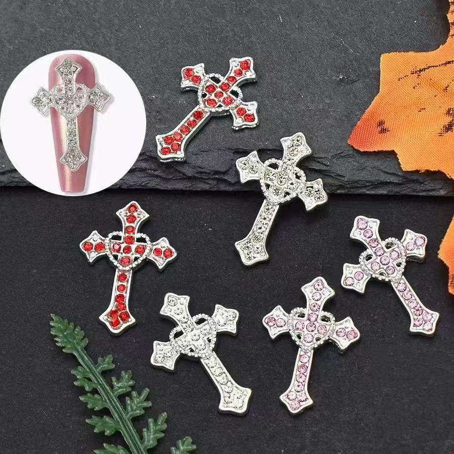 5 pièces XXL croix d'argent lu - Nail Art Xxl avis et prix
