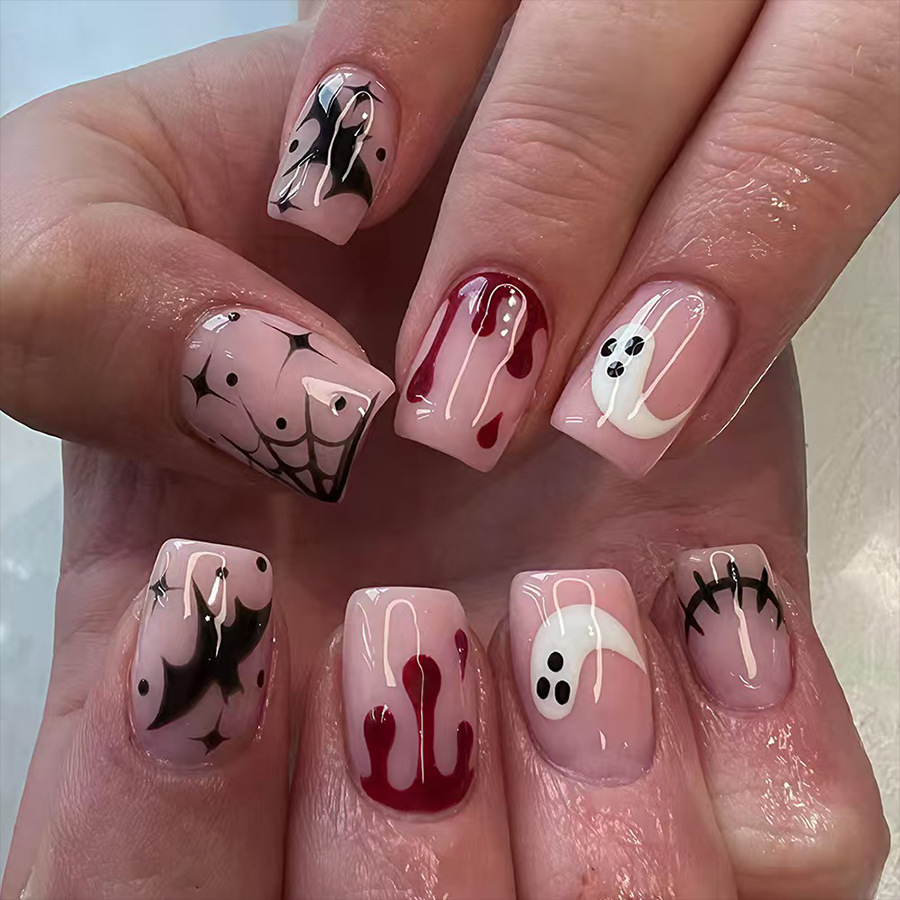 Faux ongles Halloween à presse - Nail Art Motif avis et prix