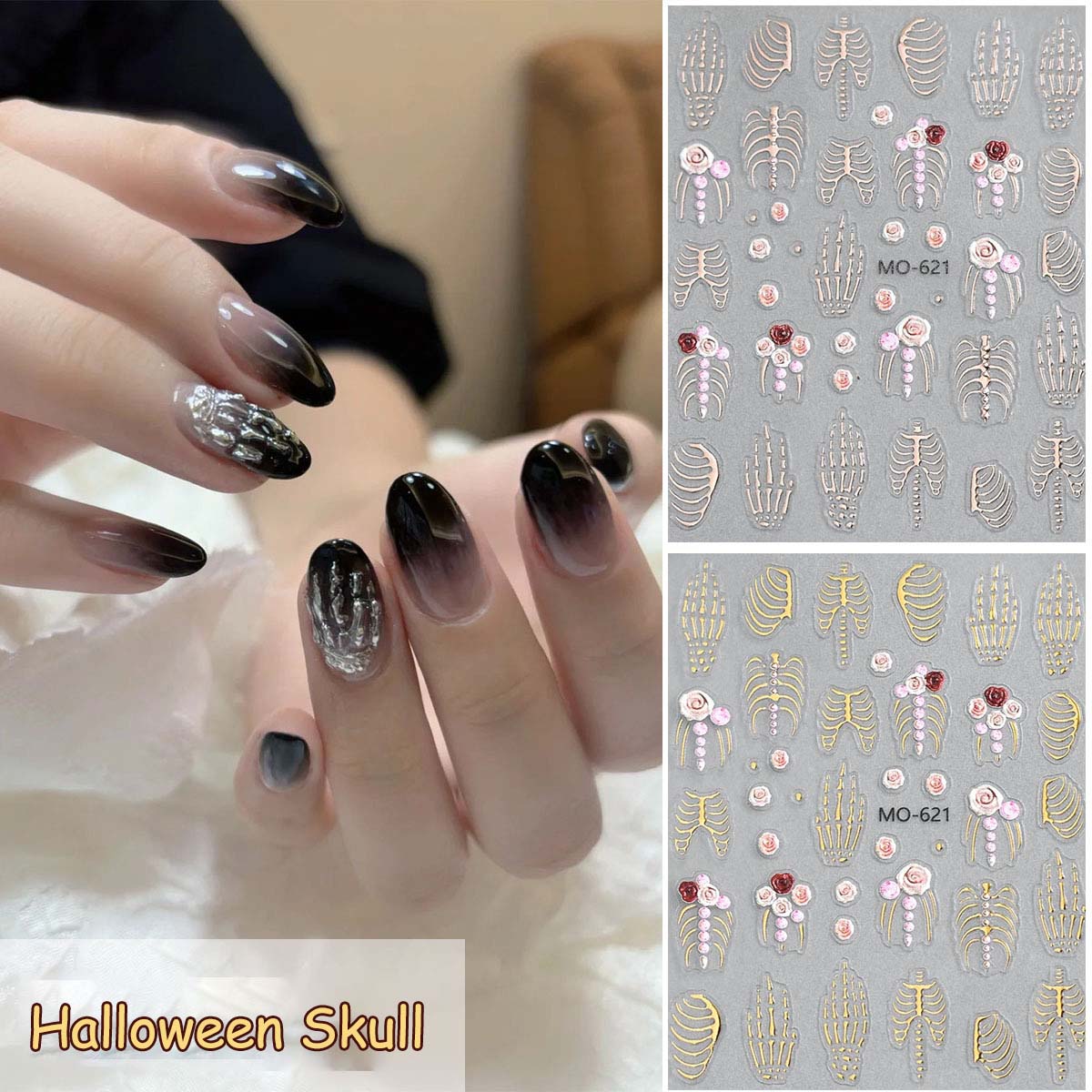 Autocollants pour Nail Art 5D  - Nail Art Gothic avis et prix