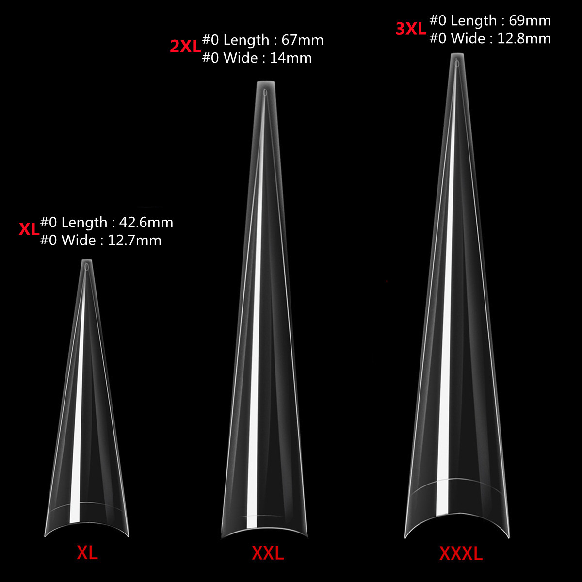 Faux ongles Stiletto extra lon - Nail Art Xxl avis et prix