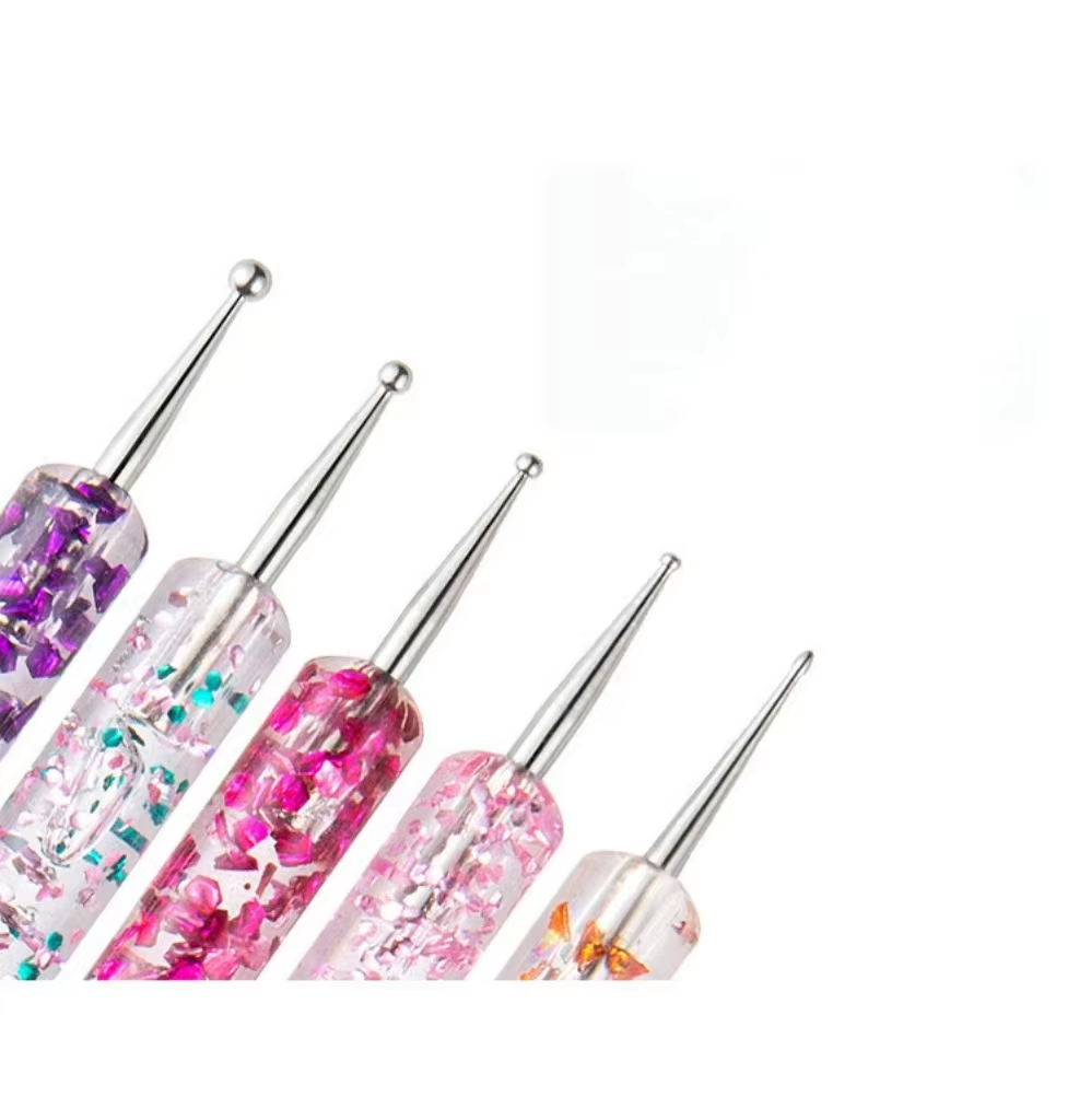 Lot de 5 stylos à double embou - Nail Fan Brush avis et prix