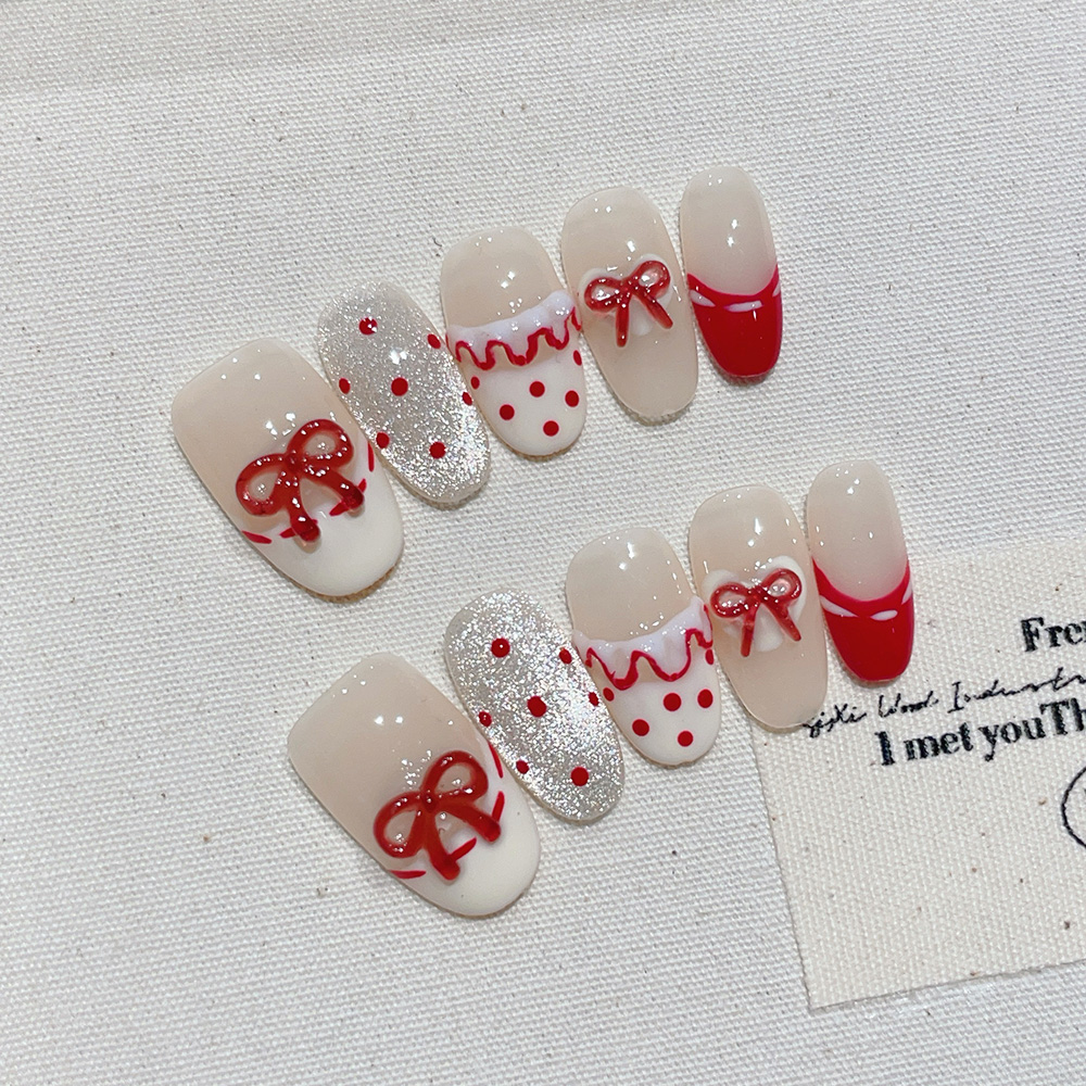 Lot de 10 faux ongles courts o - Nail Art Oval avis et prix