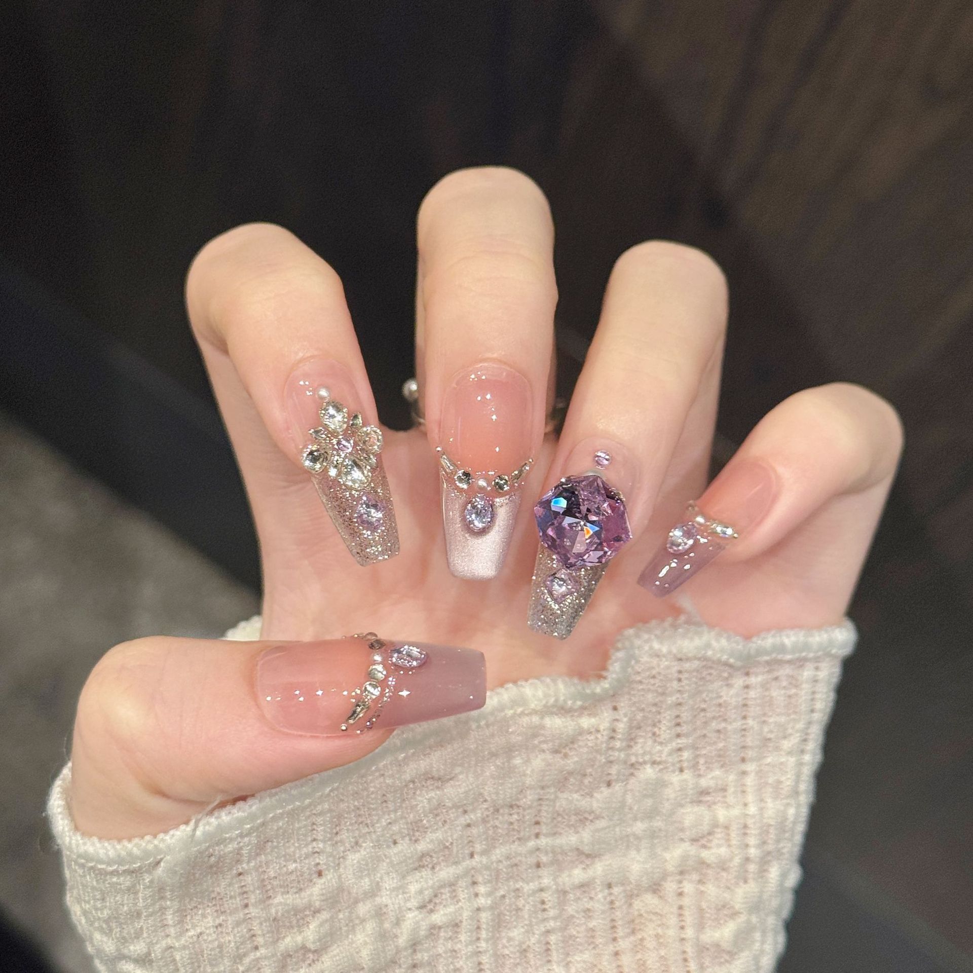 10 faux ongles en forme de cer - Nail Art Oval avis et prix