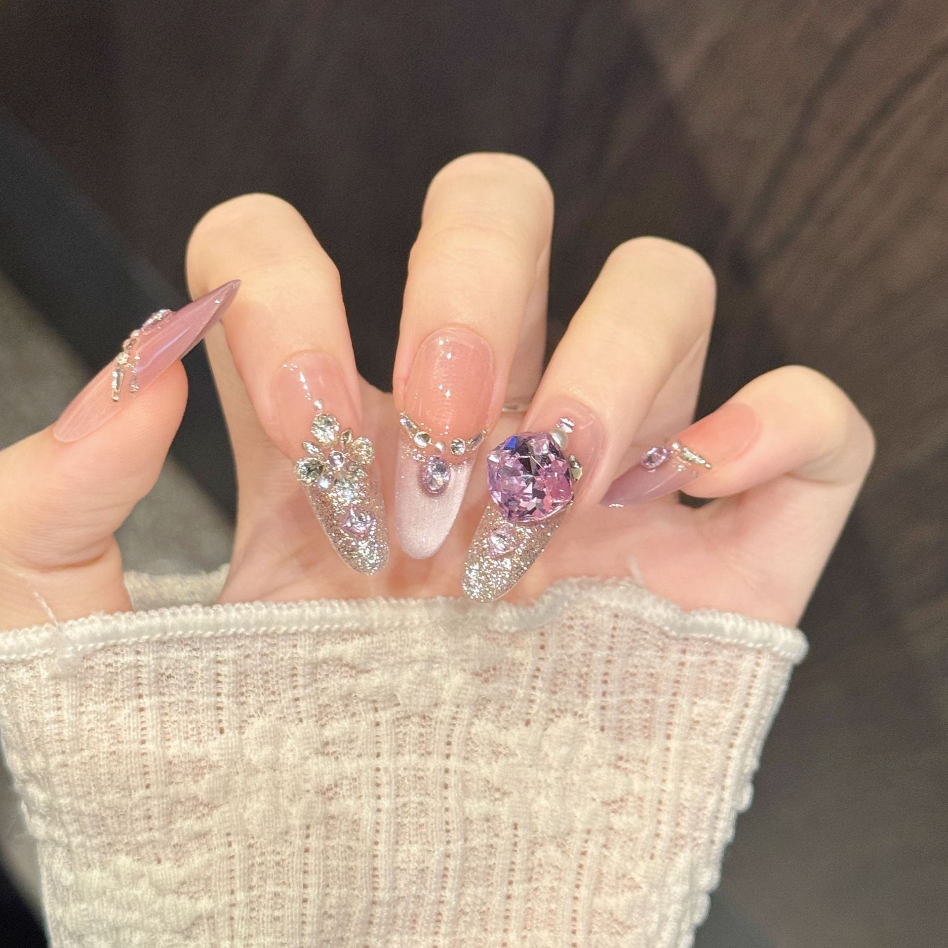 10 faux ongles en forme de cer - Nail Art Oval avis et prix