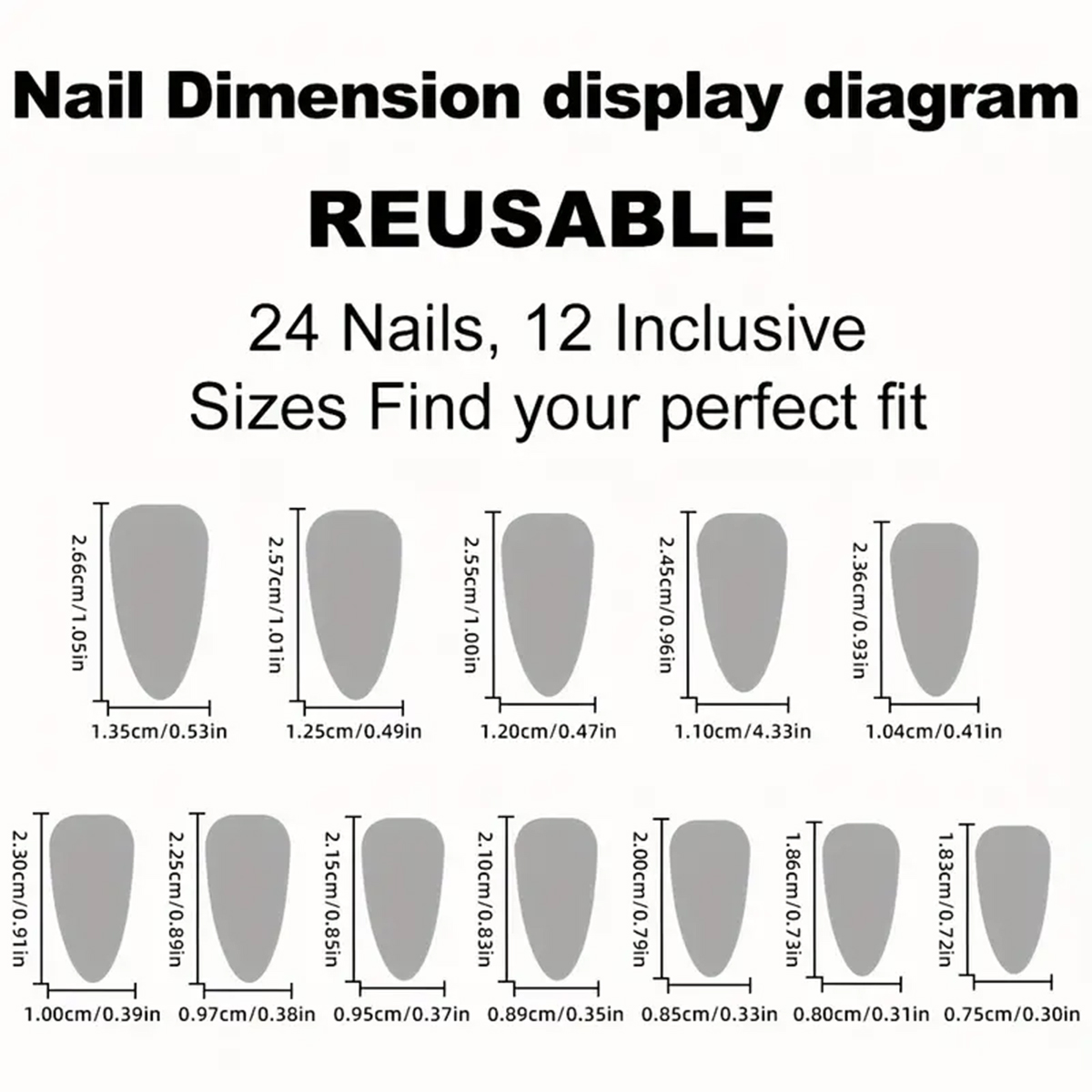 24 faux ongles en amande à pre - Nail Art Wedding avis et prix