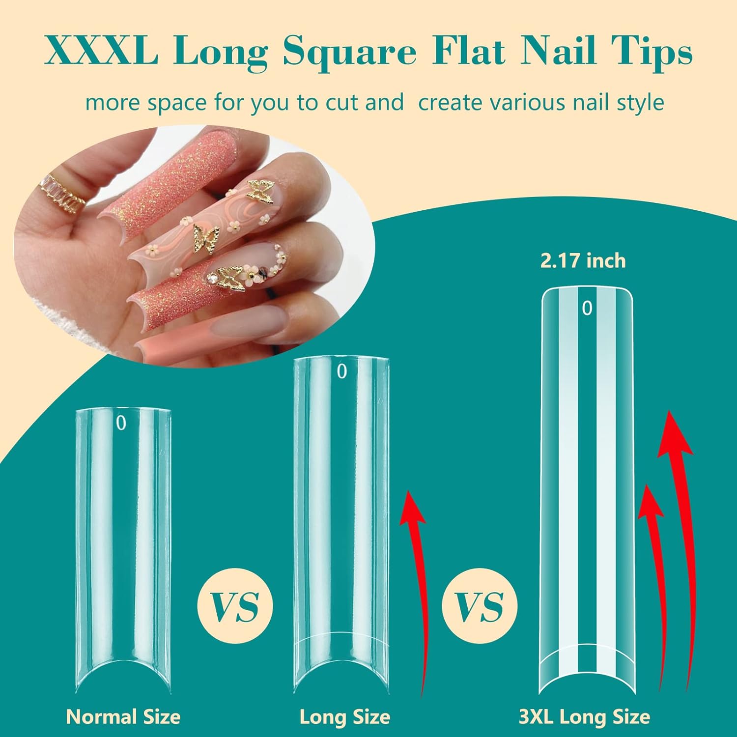 100 pièces/boîte XXL pointes d - Nail Art Xxl avis et prix