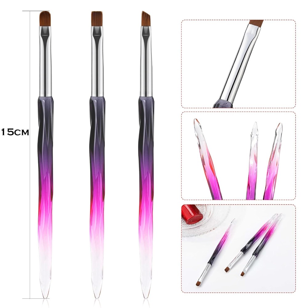 Ensemble de 3 pinceaux de nett - Nail Art Oval avis et prix