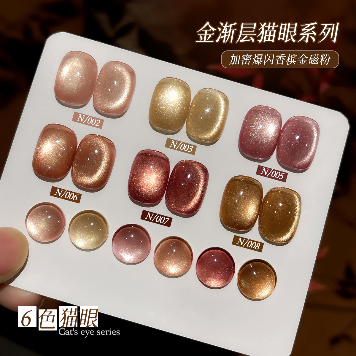XEIJAYI Kit de 6 Gels Ongles E - Nail Art Eye Cat avis et prix