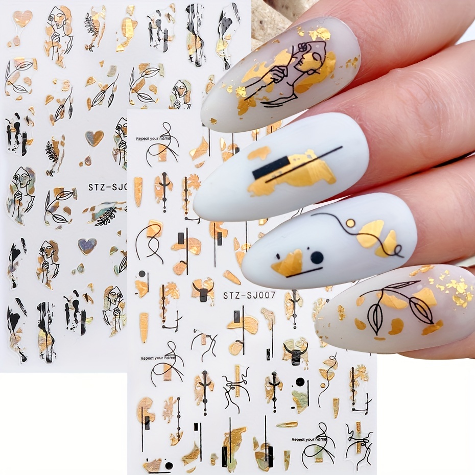 Autocollants de géométrie abst - Nail Art Gothic avis et prix