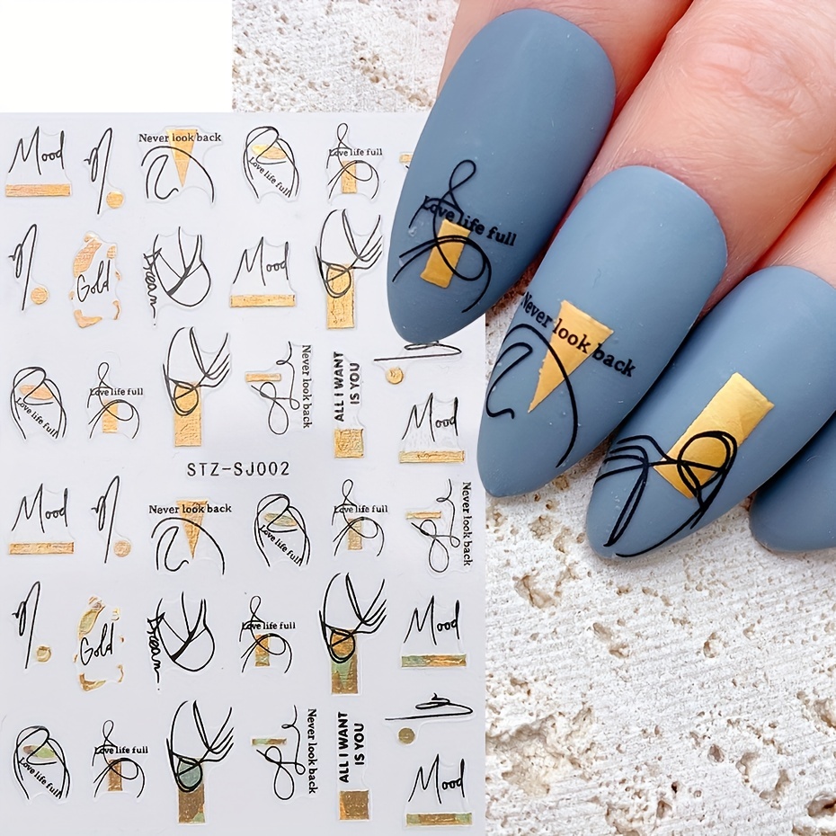 Autocollants de géométrie abst - Nail Art Gothic avis et prix