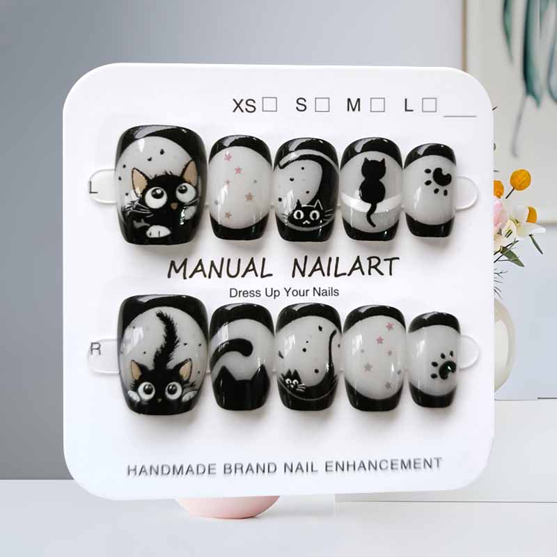 10 pièces dessin animé mignon  - Nail Art Eye Cat avis et prix