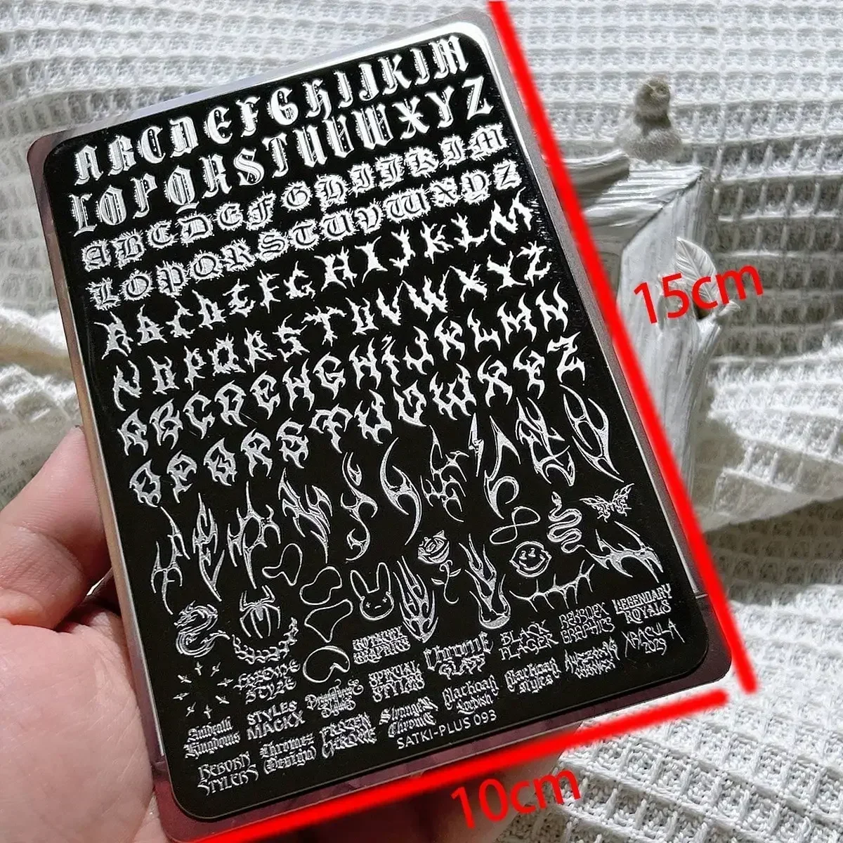Plaques de tamponnage pour nai - Nail Art Gothic avis et prix