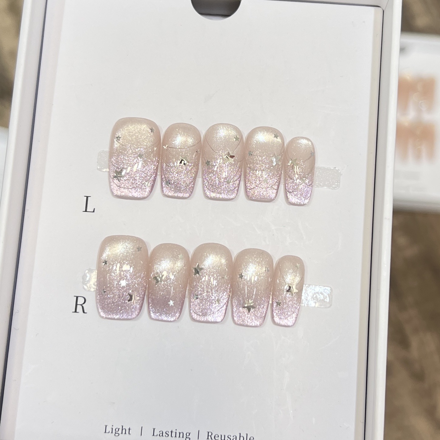 10 faux ongles carrés courts b - Nail Art Motif avis et prix