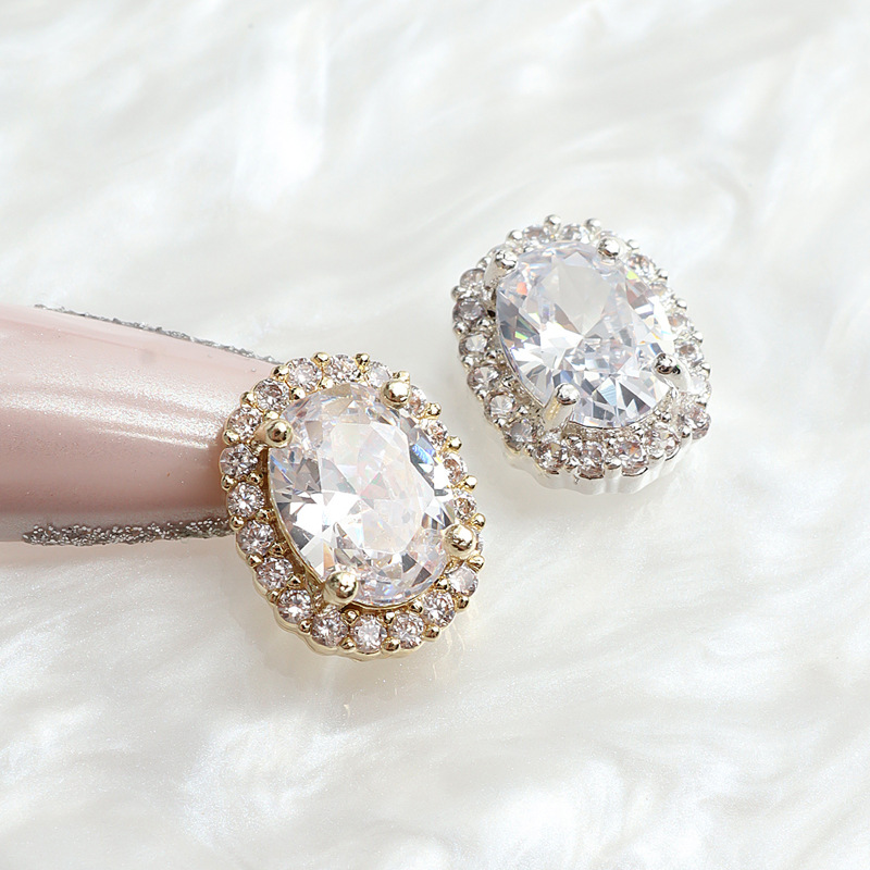 Breloques pour ongles en Zirco - Nail Art Oval avis et prix