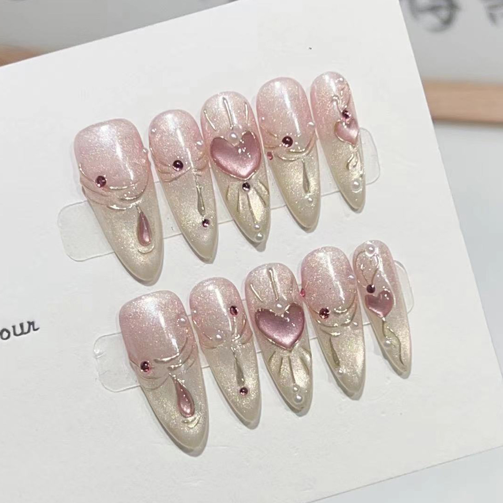 10 pièces amande brillant pres - Nail Art Wedding avis et prix