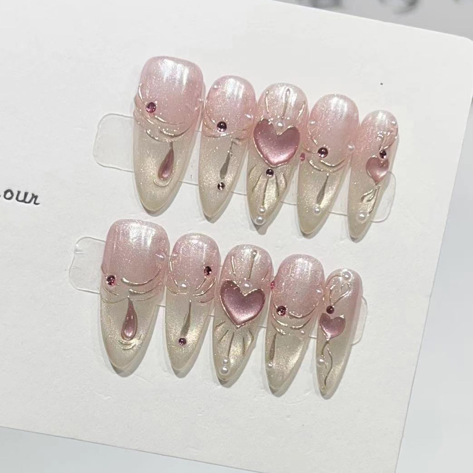 10 pièces amande brillant pres - Nail Art Wedding avis et prix