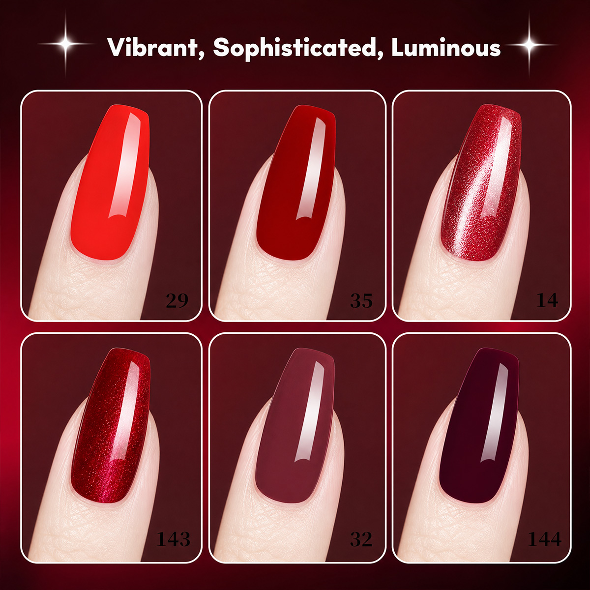 Ensemble de 7 vernis à ongles  - Nail Art Red Wine Cat Eye avis et prix