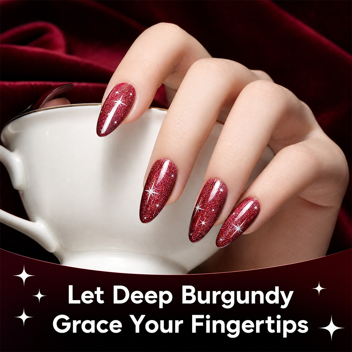 Ensemble de 7 vernis à ongles  - Nail Art Red Wine Cat Eye avis et prix