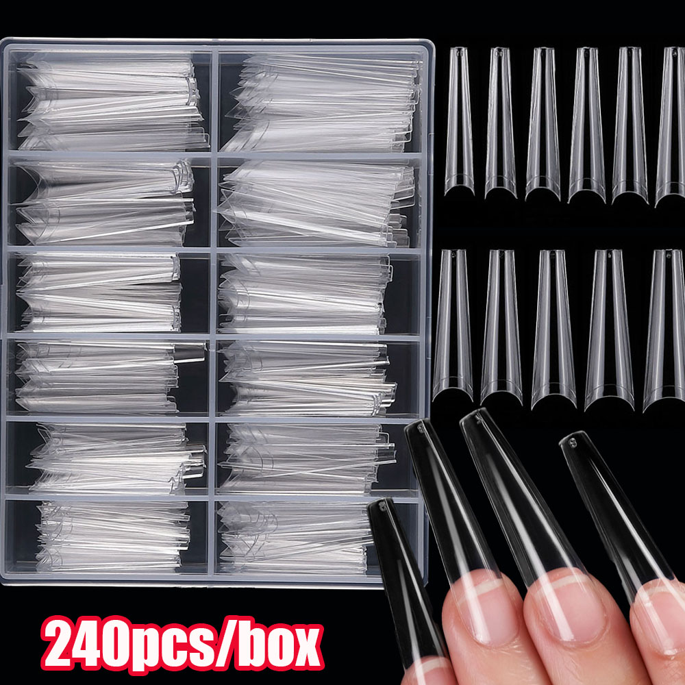240 pièces Extra longue courbe - Nail Art Xxl avis et prix