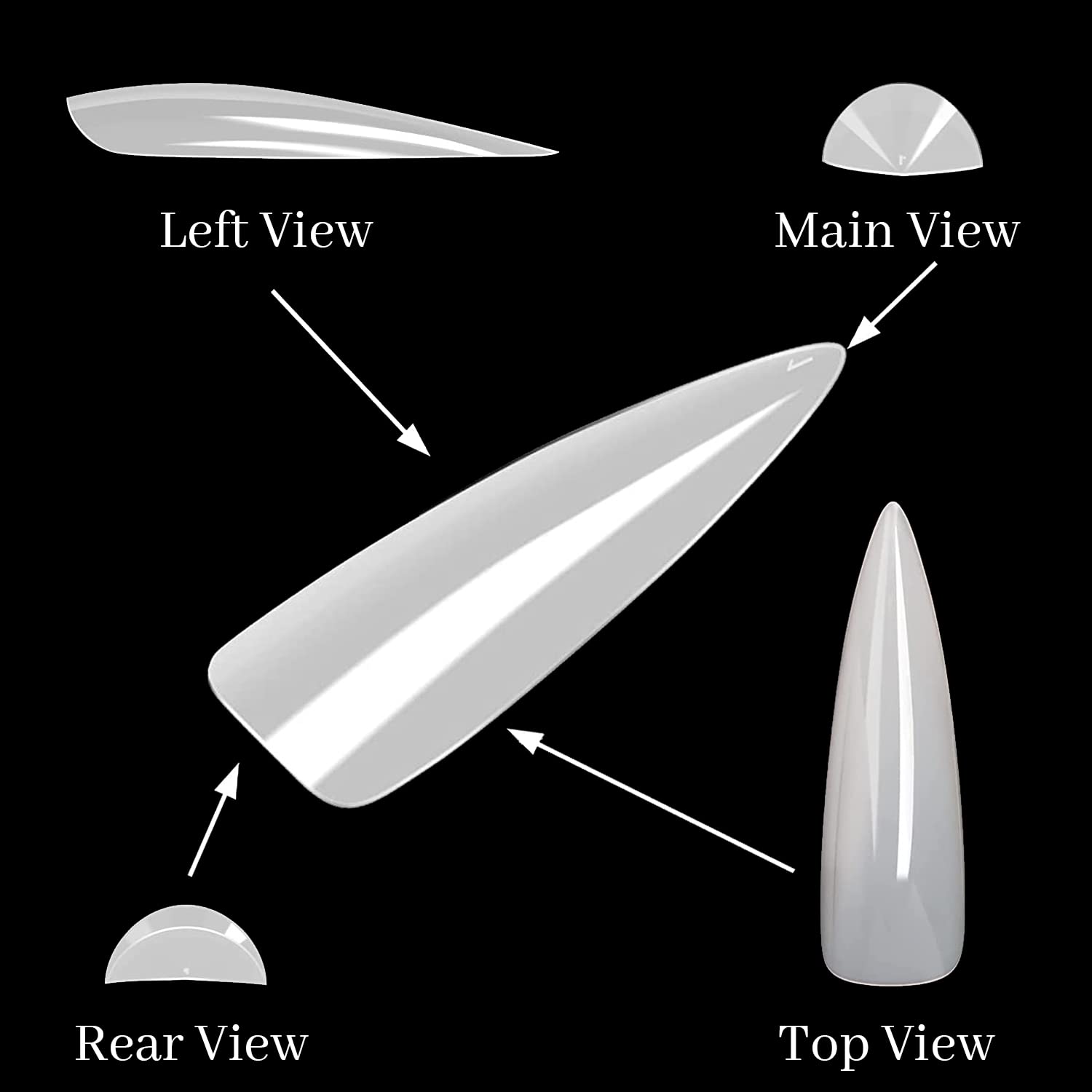 Xxl pointes d'ongles Stiletto  - Nail Art Xxl avis et prix