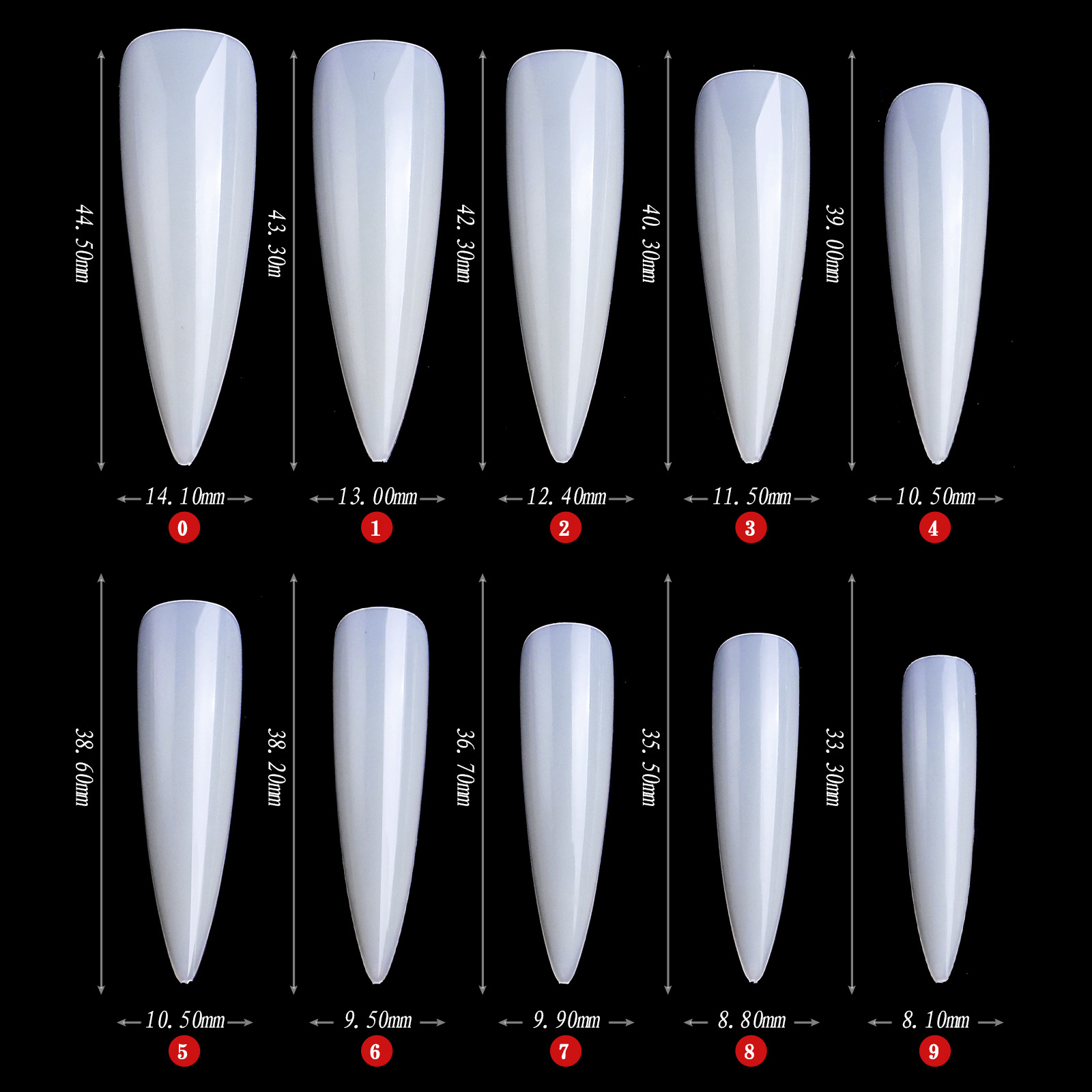Xxl pointes d'ongles Stiletto  - Nail Art Xxl avis et prix
