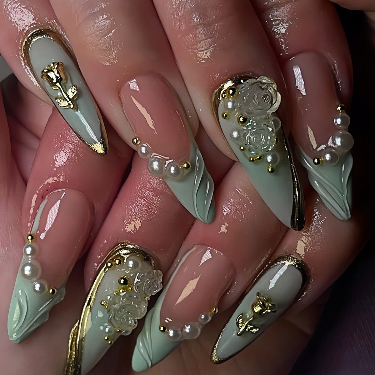 24 faux ongles œil de chat ver - Nail Art Eye Cat avis et prix