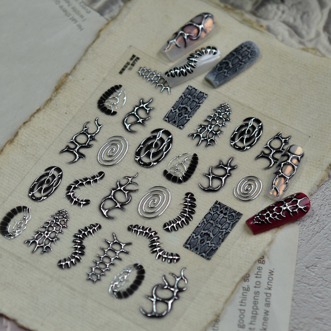Autocollants pour ongles noirs - Nail Art Gothic avis et prix