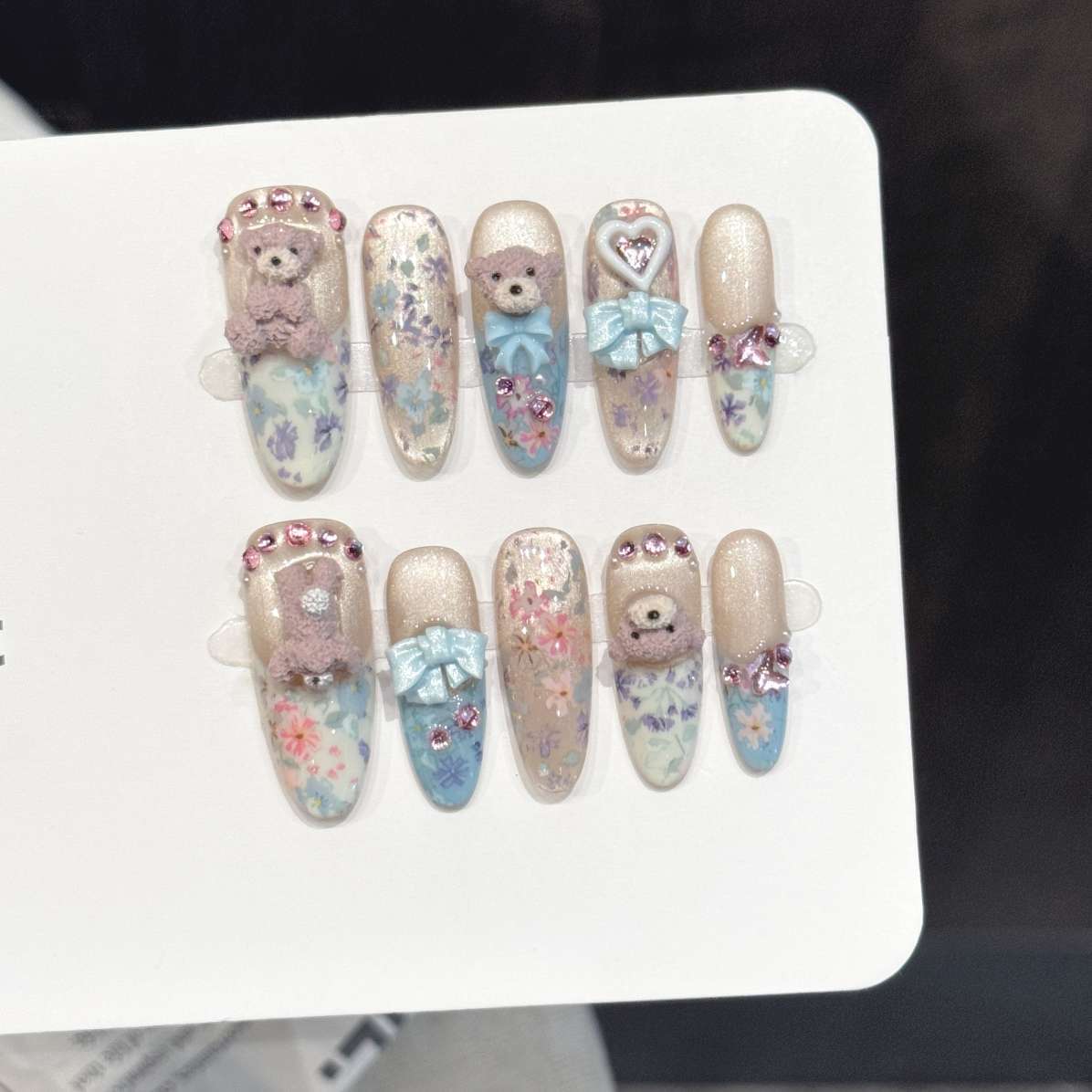 10 pièces de décorations d'ong - Nail Art Oval avis et prix