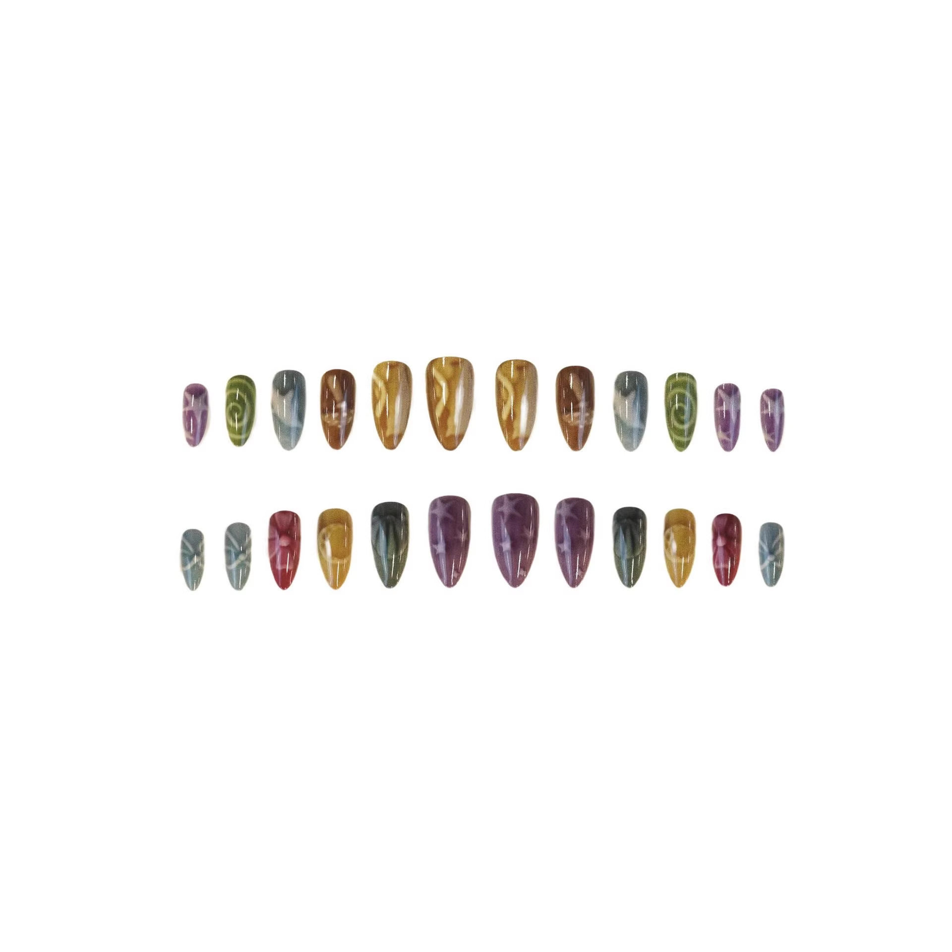24 faux ongles en forme de nœu - Nail Art Full Motif avis et prix