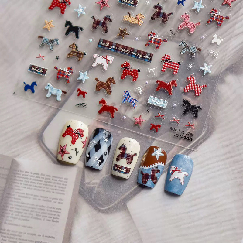 3D mignon tissu rayure cheval  - Nail Art Zelda avis et prix
