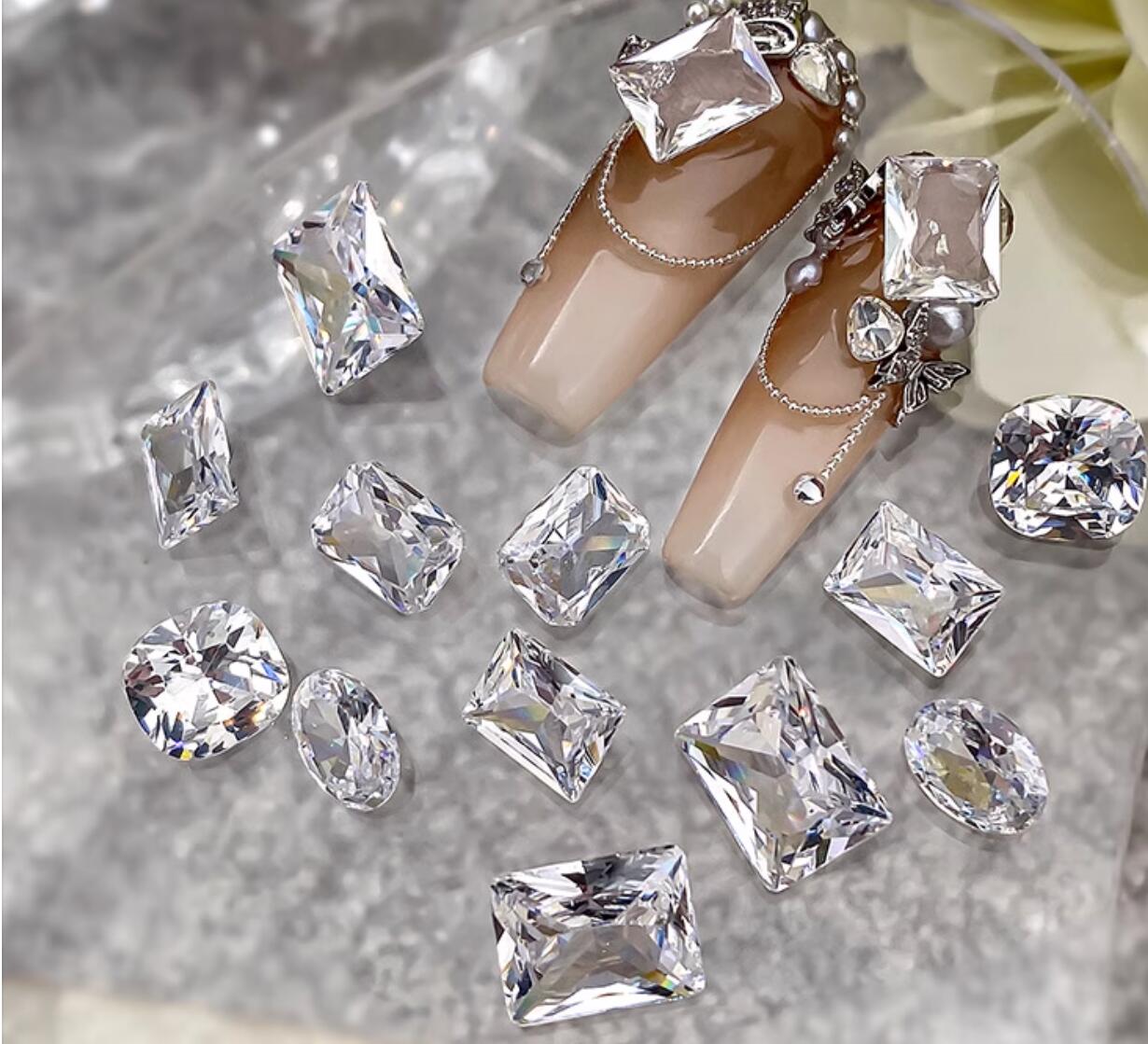 Strass pour ongles en Zircon T - Nail Art Oval avis et prix