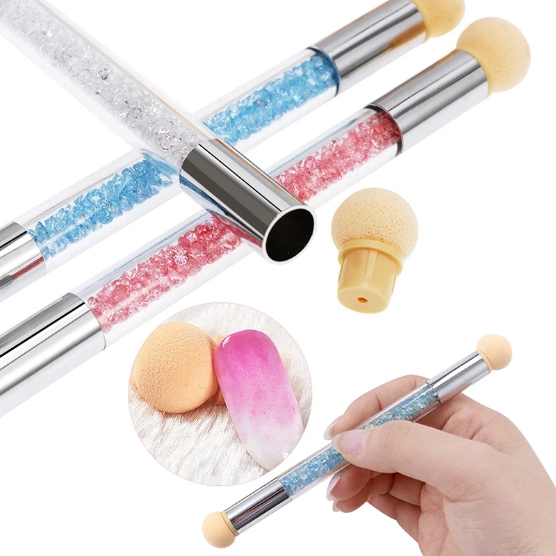 Têtes d'éponge rondes et point - Nail Fan Brush avis et prix