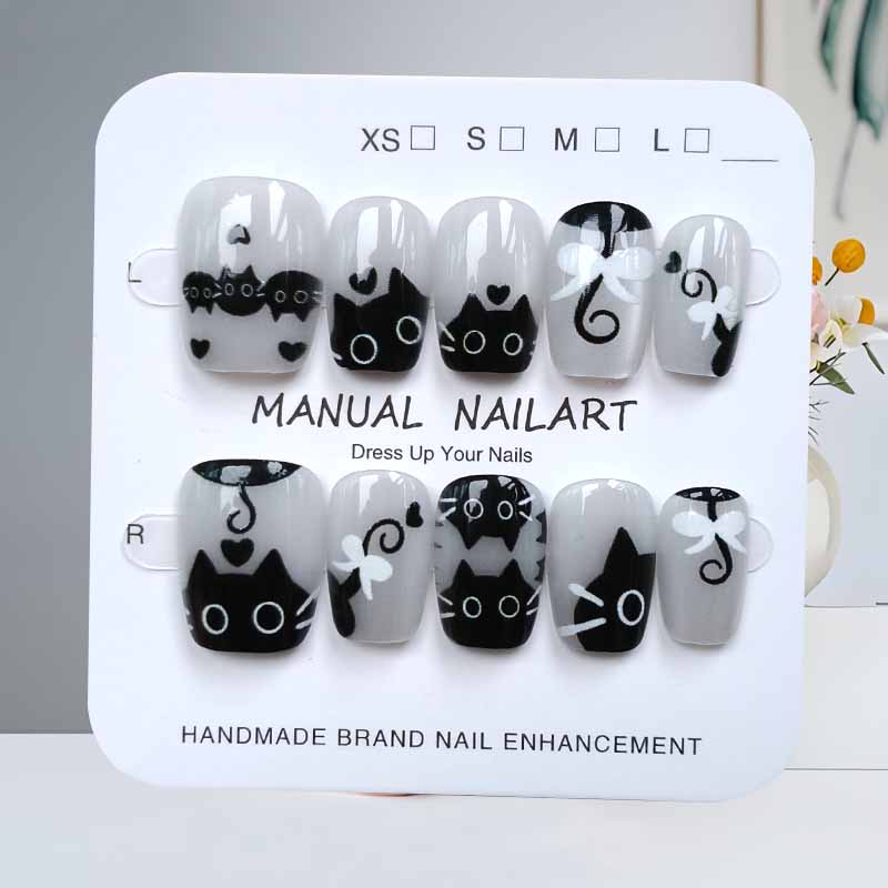 10 pièces dessin animé mignon  - Nail Art Eye Cat avis et prix