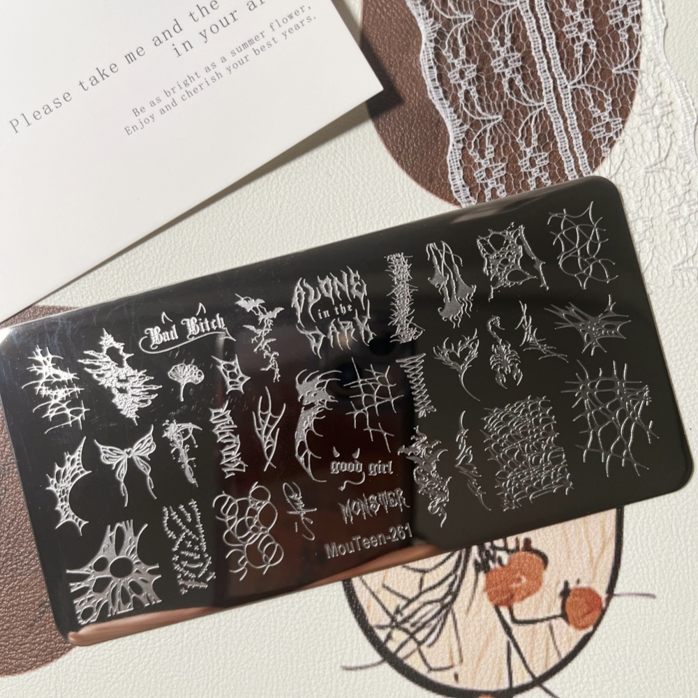 MouTeen259 Plaque de stamping  - Nail Art Gothic avis et prix