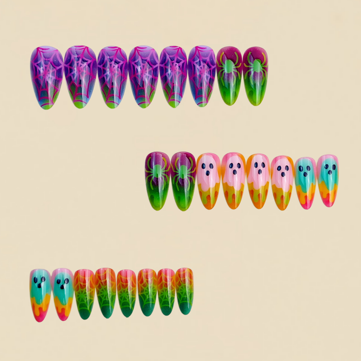 Faux ongles à presser Hallowee - Nail Art Motif avis et prix