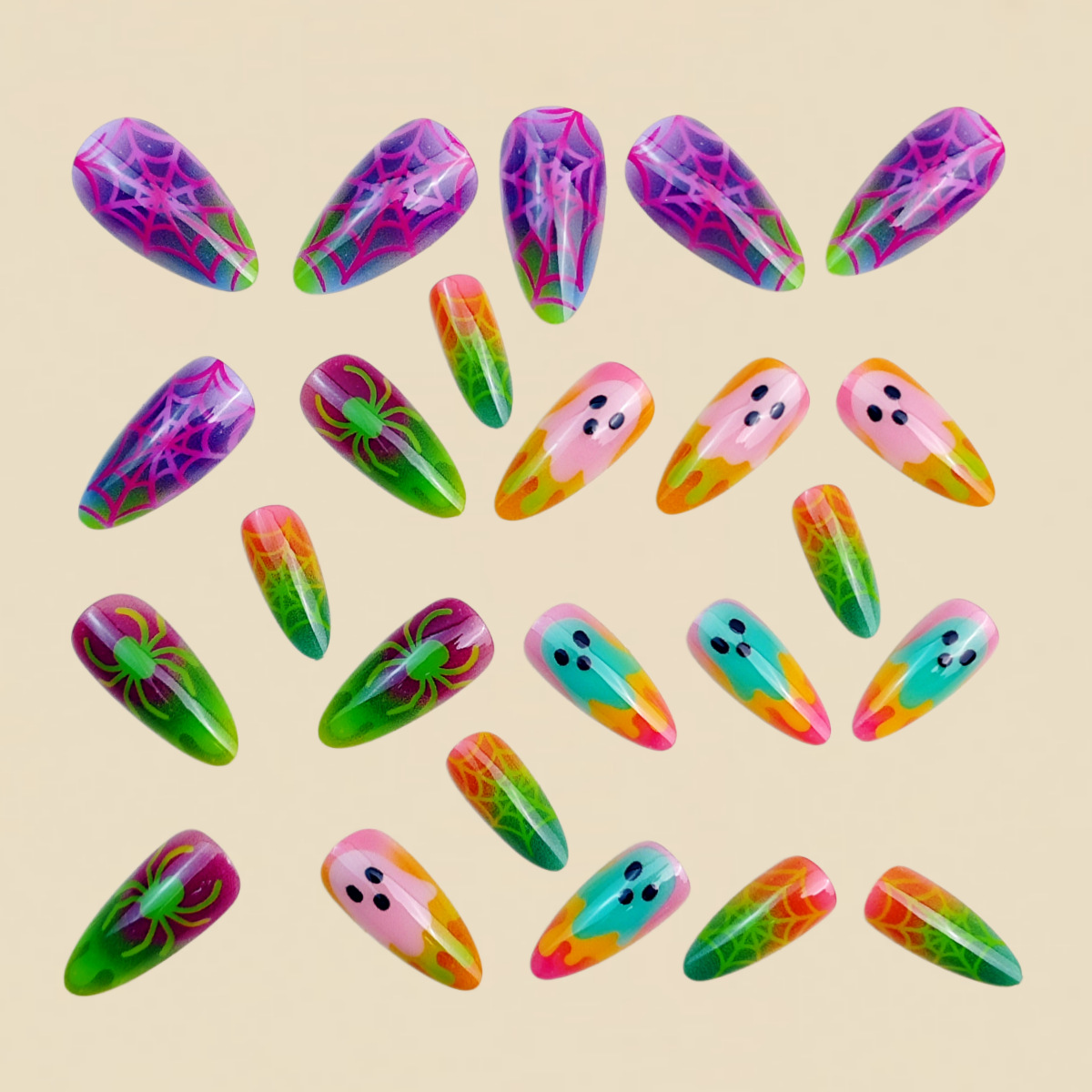 Faux ongles à presser Hallowee - Nail Art Motif avis et prix