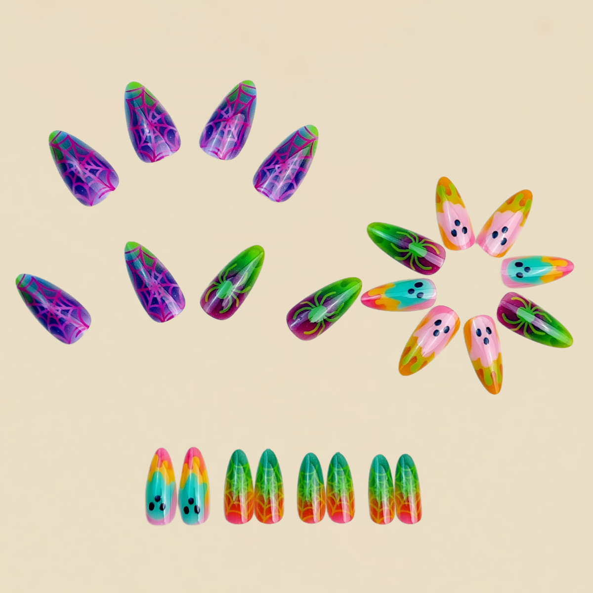 Faux ongles à presser Hallowee - Nail Art Motif avis et prix